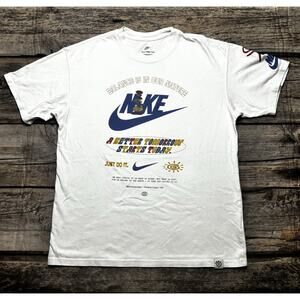 Nike Tee Shirt "Balance Is in Our Nature" Yoga T Shirt Loose Fit Mens Medium